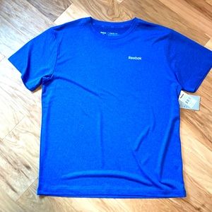 NWT! Reebok Super Sonic S/S T-Shirt, Blue, L